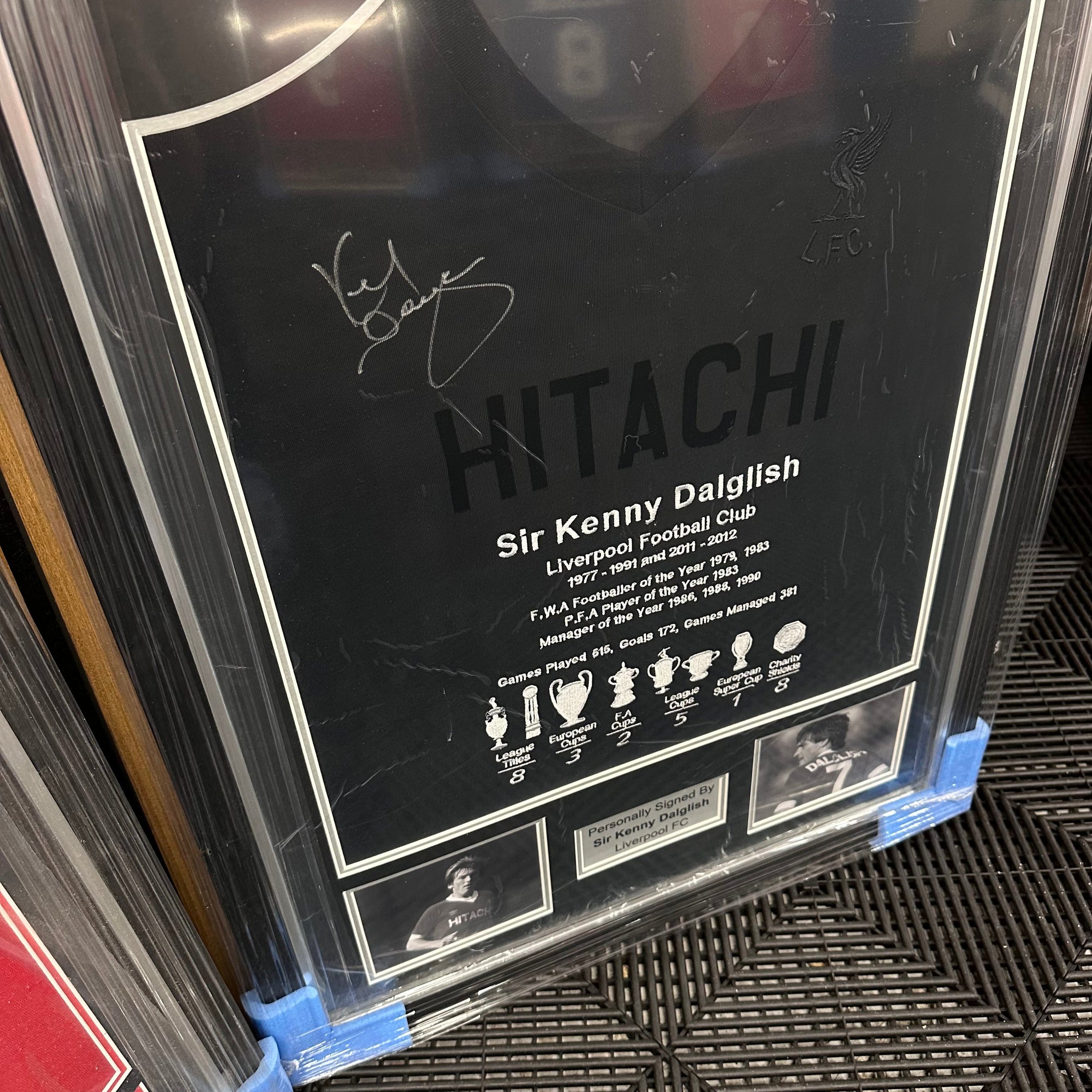 2 X LIVERPOOL LEGENDS FRAMED SHIRTS
