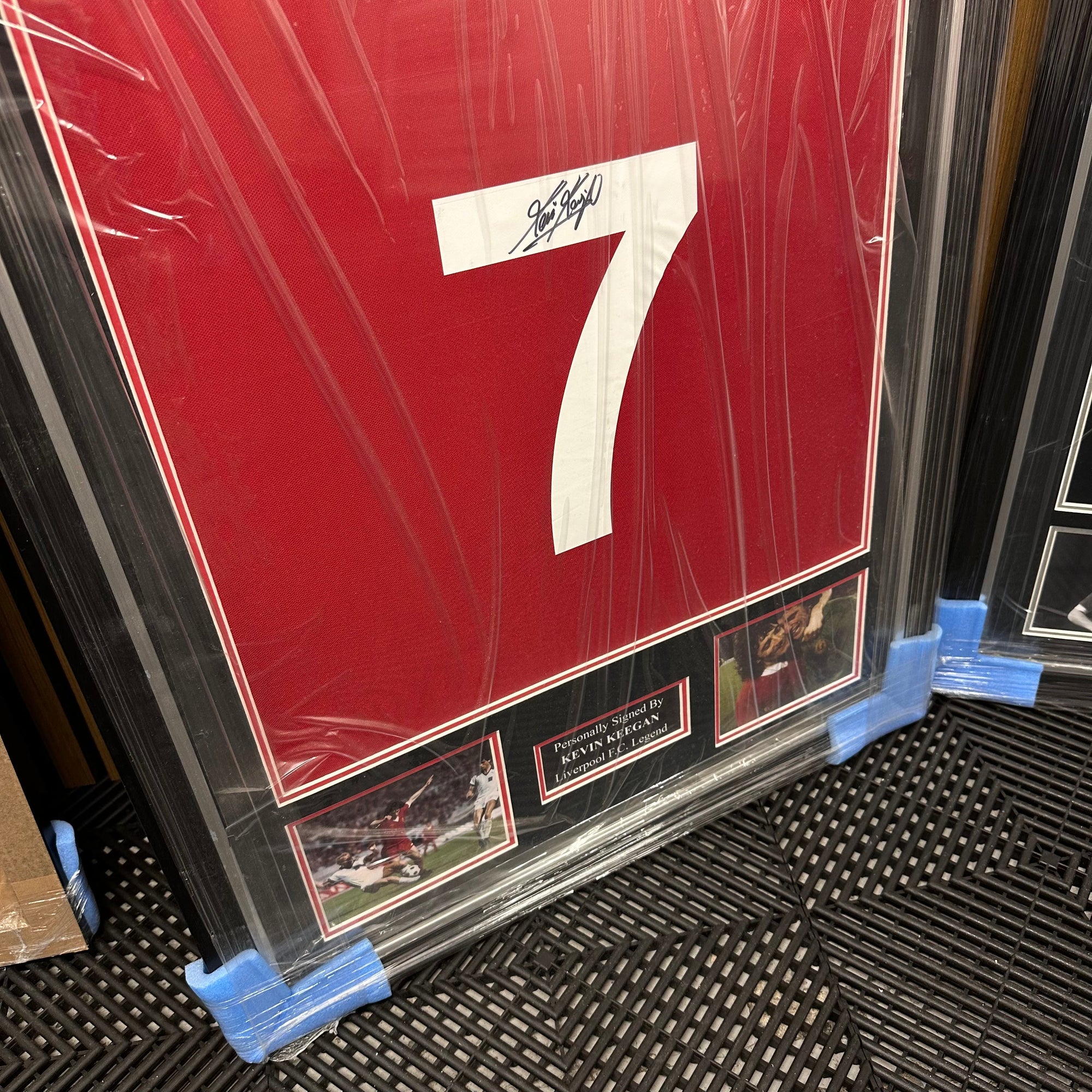 2 X LIVERPOOL LEGENDS FRAMED SHIRTS